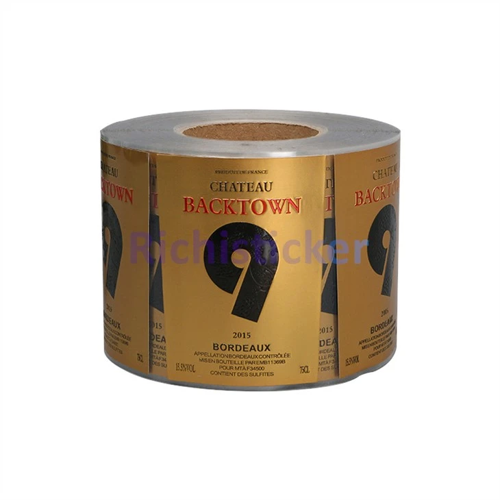3D Embossed Metal Wine Labels