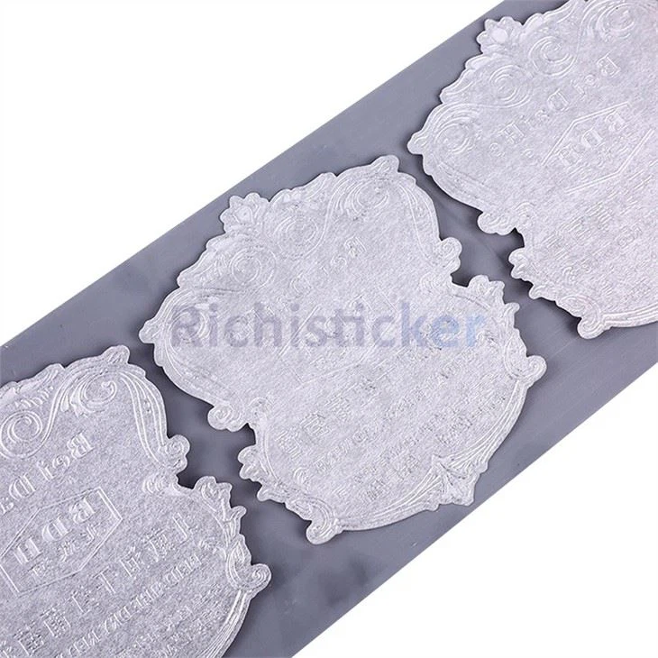 Self Adhesive Metallic Label Wine Bottle Tags