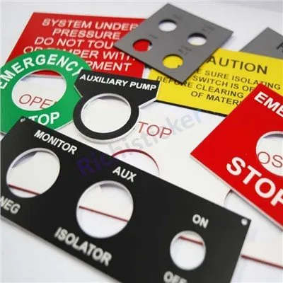 Лазерно гравиране на етикетите на тратолит