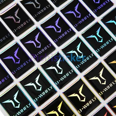 3D лазерен купол епоксидни стикери